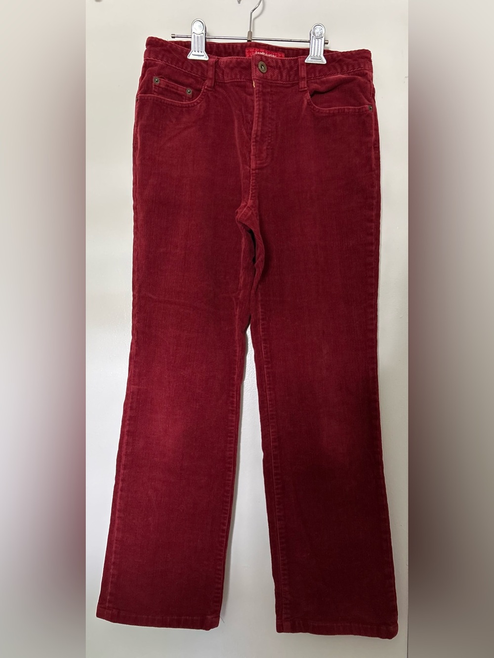 Women's Corduroy Jeans - Deep Wine Red